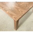 Merlot Dining Table Solid Oak Legs Tempered Glass Top - Quality Rugs and Furniture