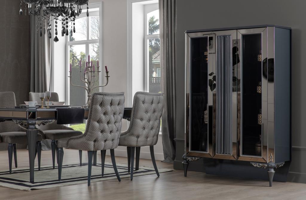 Pirlanta Art Deco Dining Chair Modern Mid Century - Quality Rugs and Furniture