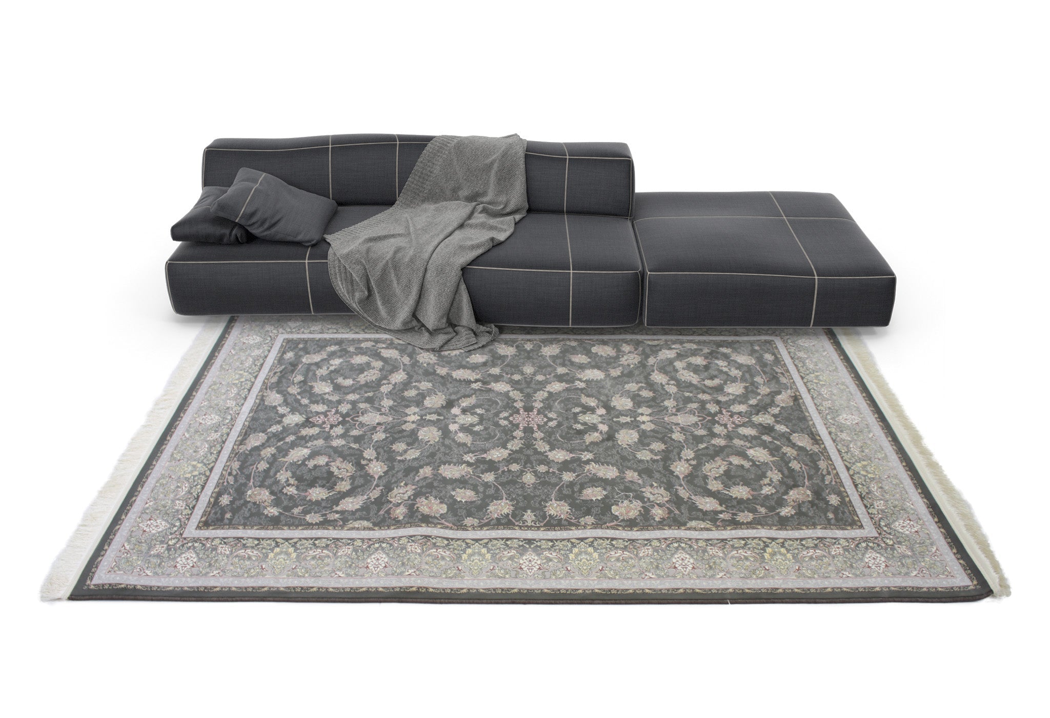 Romina 3182 Smoke Traditional Rug - Quality Rugs and Furniture