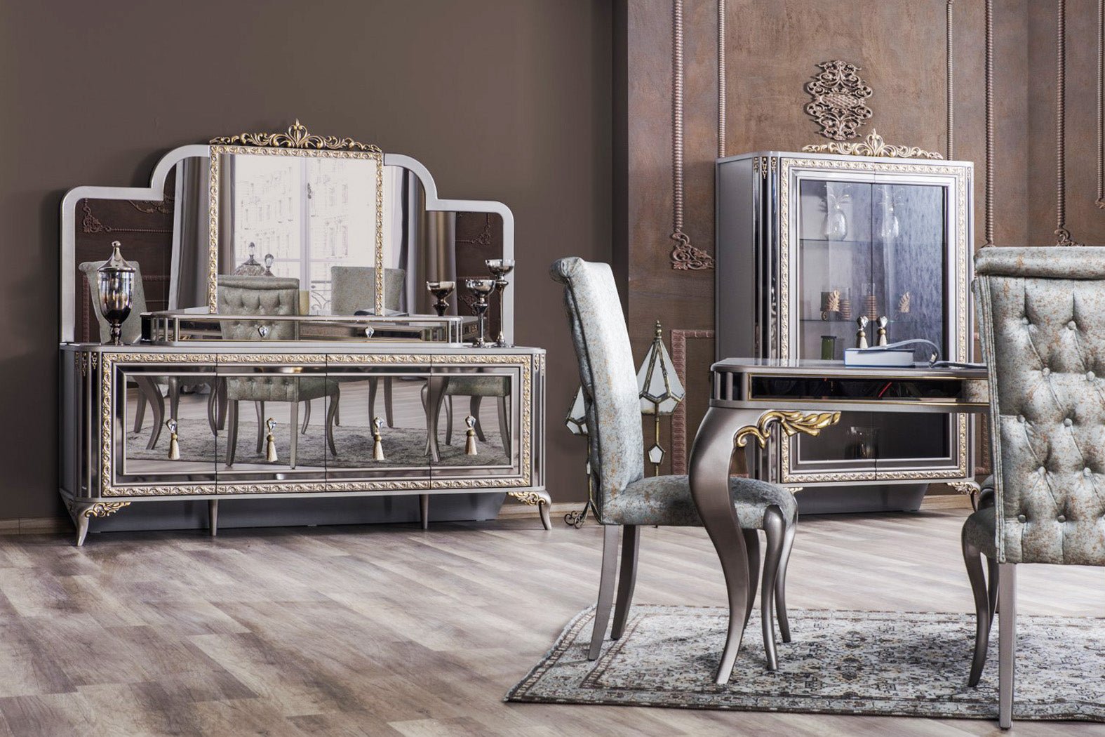 Safir Art Deco Dining Table Modern Mid Century - Quality Rugs and Furniture