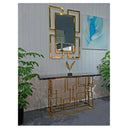 Sierra Mirror Stainless Steel Frame Gold - Quality Rugs and Furniture
