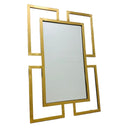 Sierra Mirror Stainless Steel Frame Gold - Quality Rugs and Furniture