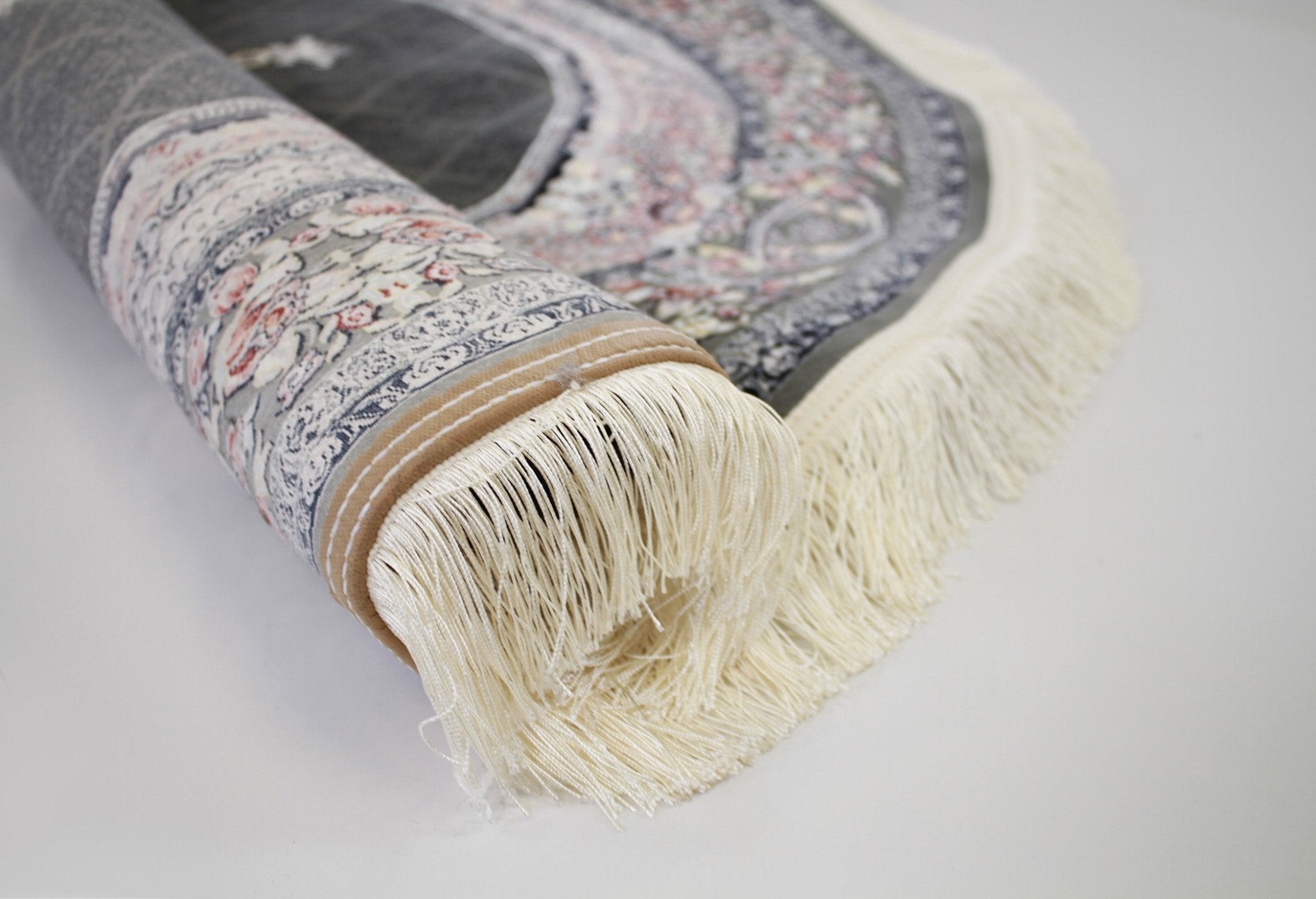 Timche 3184 Smoke Traditional Round Rug - Quality Rugs and Furniture