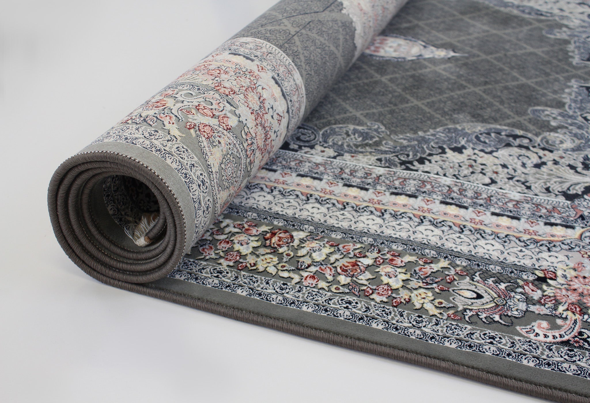 Timche 3184 Smoke Traditional Rug - Quality Rugs and Furniture