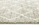 Tweed Diamond Weave Beige Handmade Wool Rug - Quality Rugs and Furniture