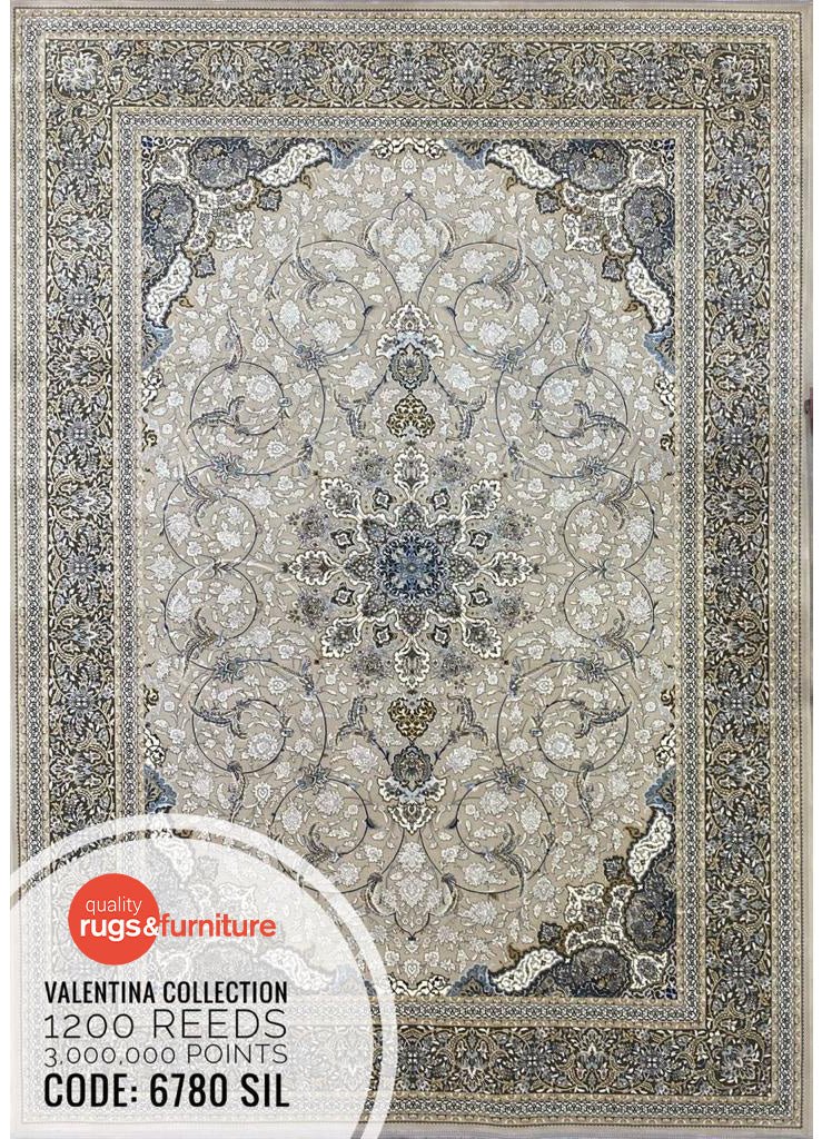 Valentina 6780 SIL Persian Traditional Area Rug - Quality Rugs and Furniture
