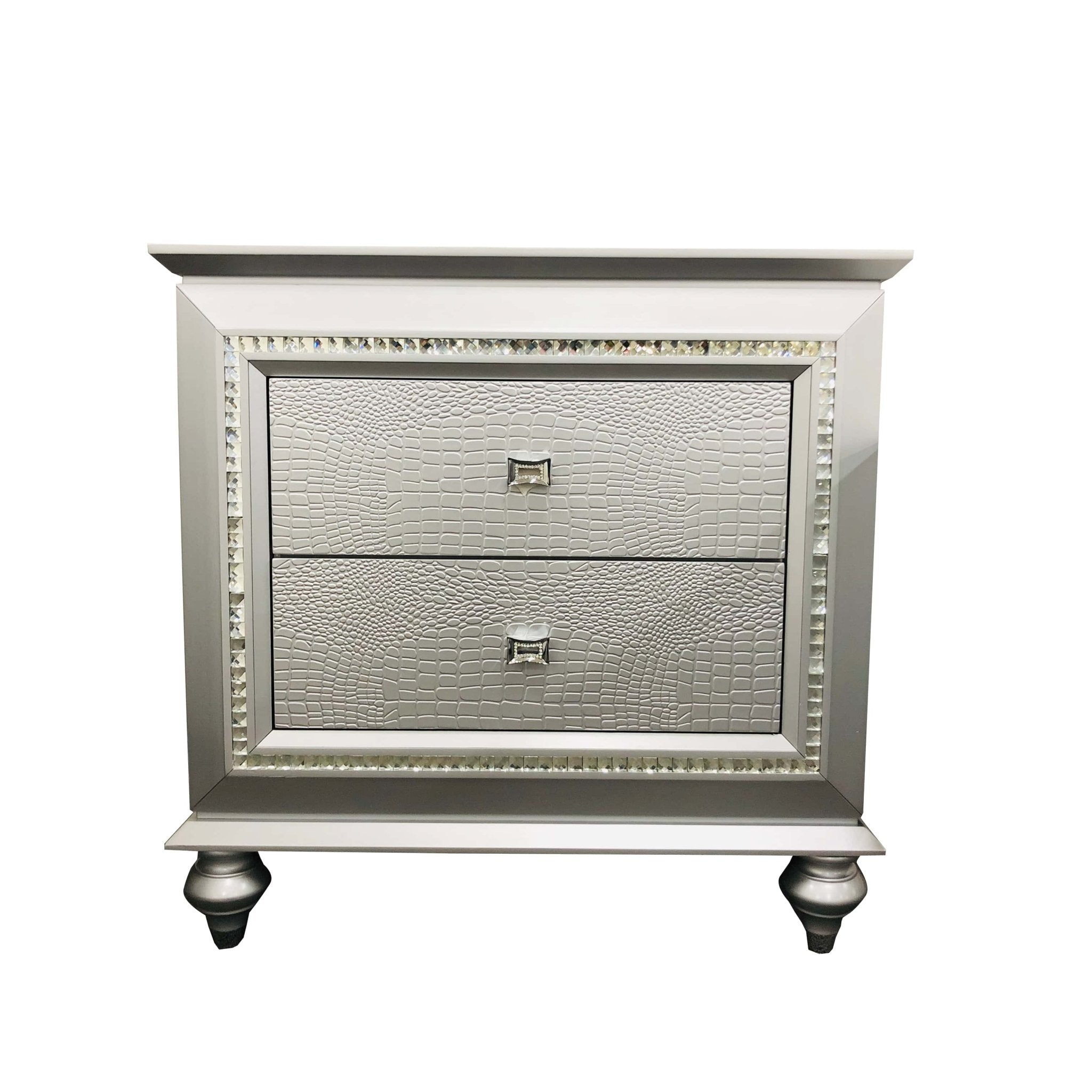 Victoria Bedroom Suite Luxury Modern Silver - Quality Rugs and Furniture