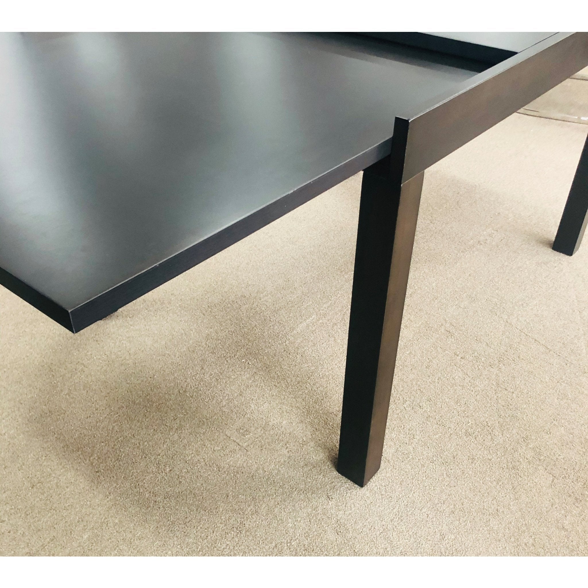 Walnut Extendable Dining Table Scratch Resistant Beech Veneer Solid Oak Les - Quality Rugs and Furniture