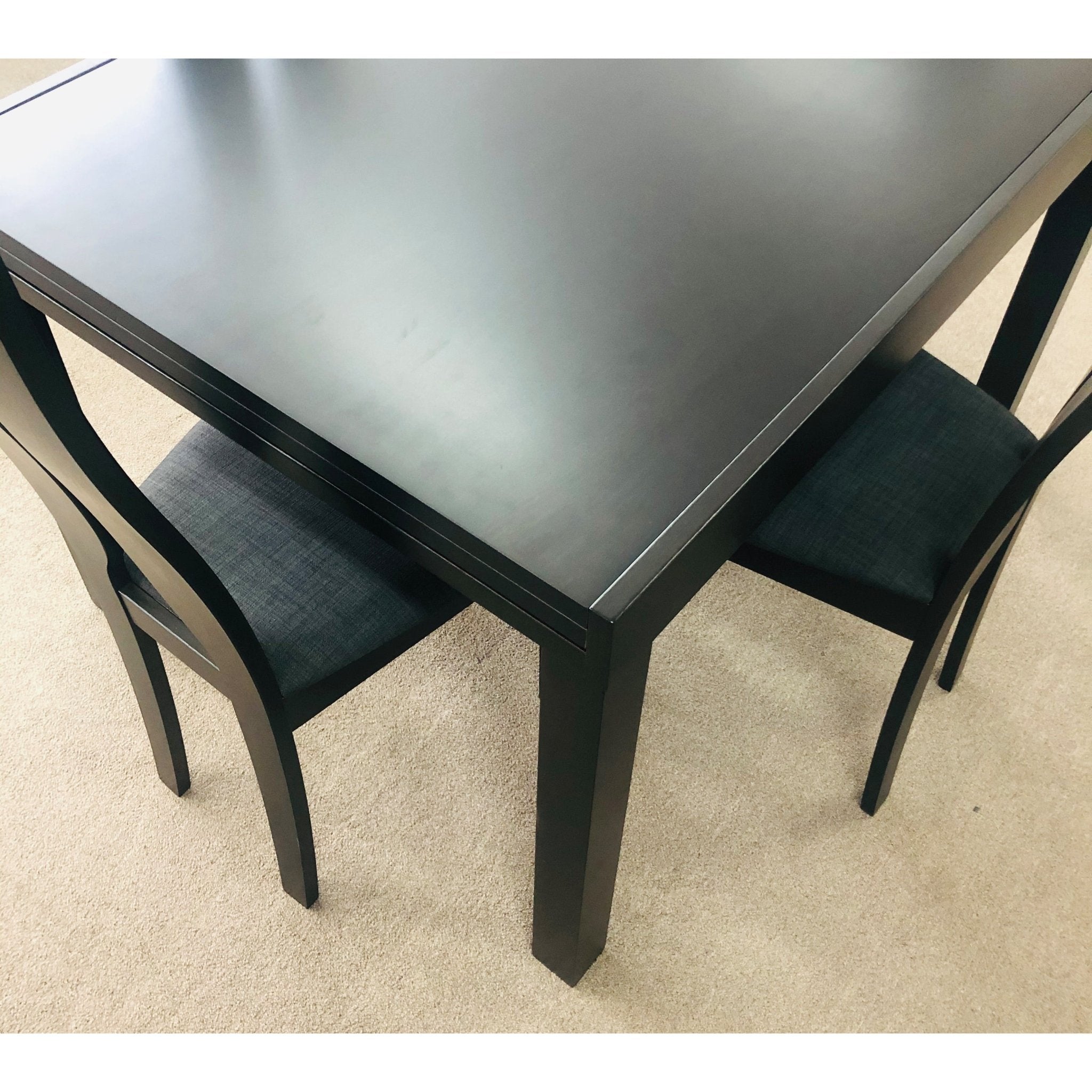 Walnut Extendable Dining Table Scratch Resistant Beech Veneer Solid Oak Les - Quality Rugs and Furniture