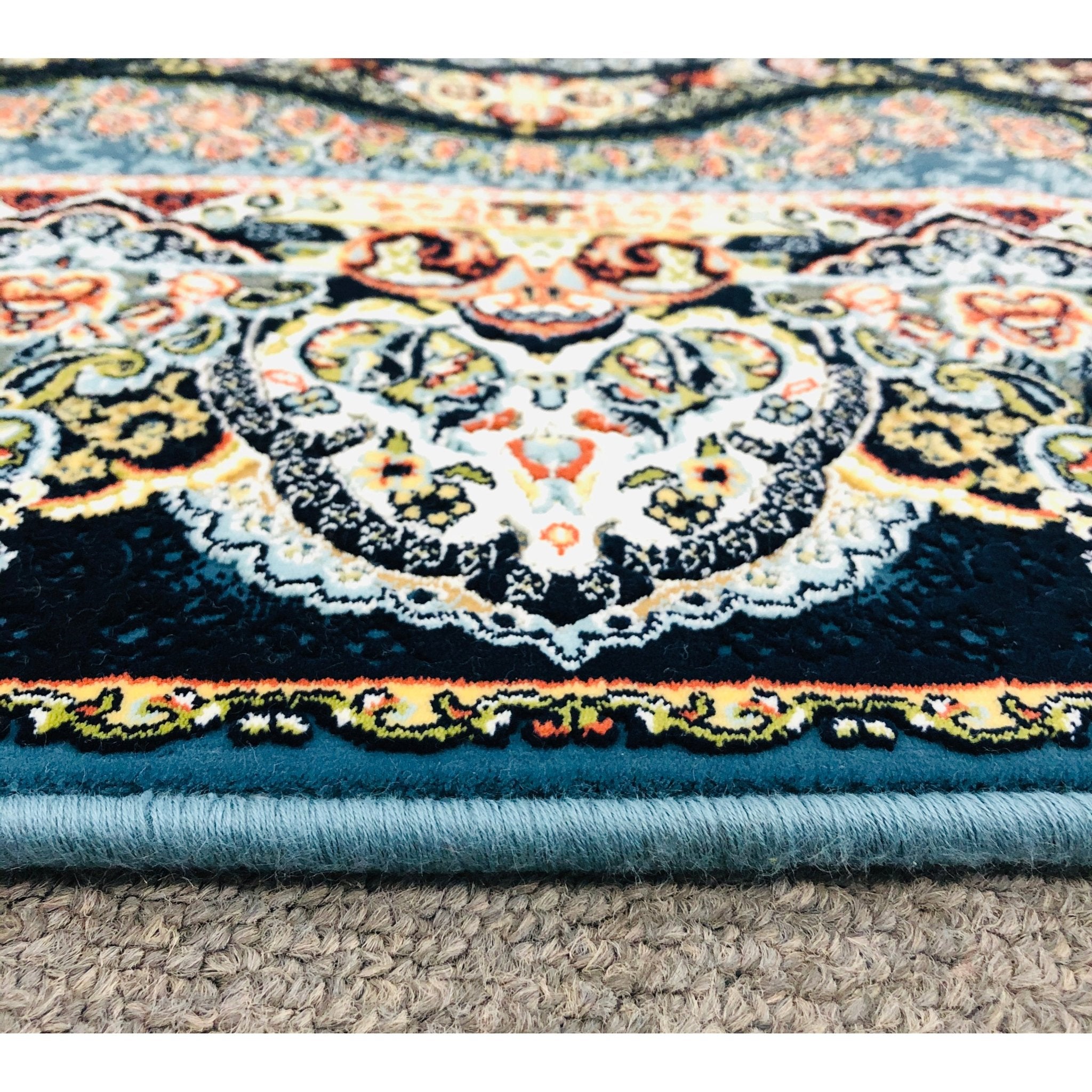 Zartosht 3780 Hallway Runner Dark Blue - Quality Rugs and Furniture