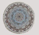 Zartosht 4730Ja Blue Round Persian Traditional Rug - Quality Rugs and Furniture