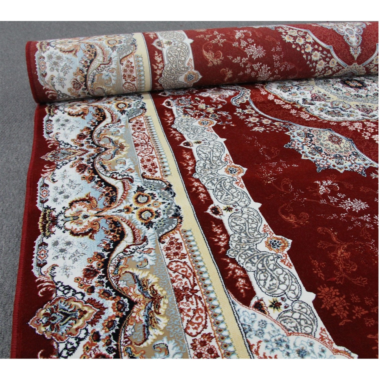 Zartosht 4730Ja Red Round Persian Traditional Rug - Quality Rugs and Furniture