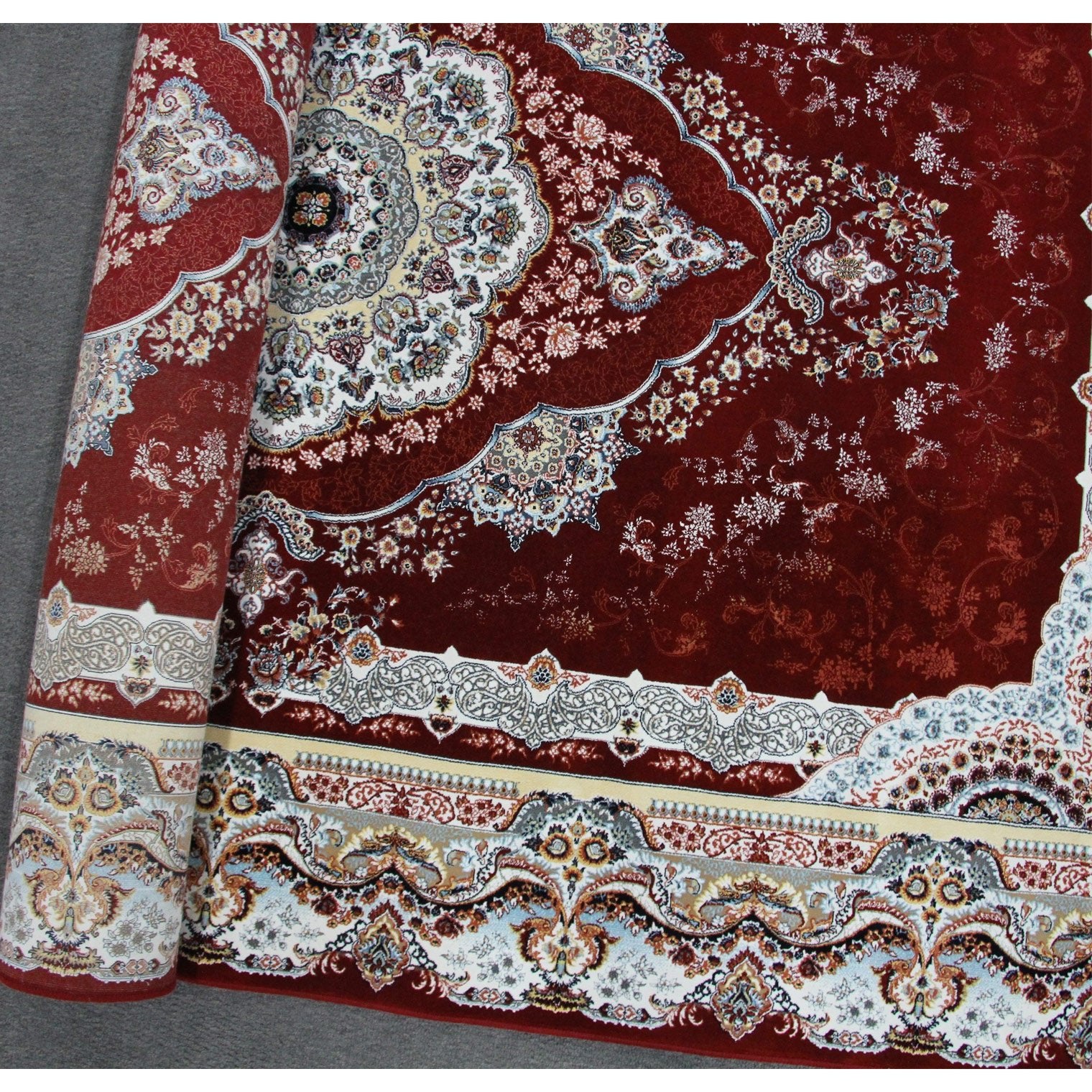 Zartosht 4730Ja Red Round Persian Traditional Rug - Quality Rugs and Furniture