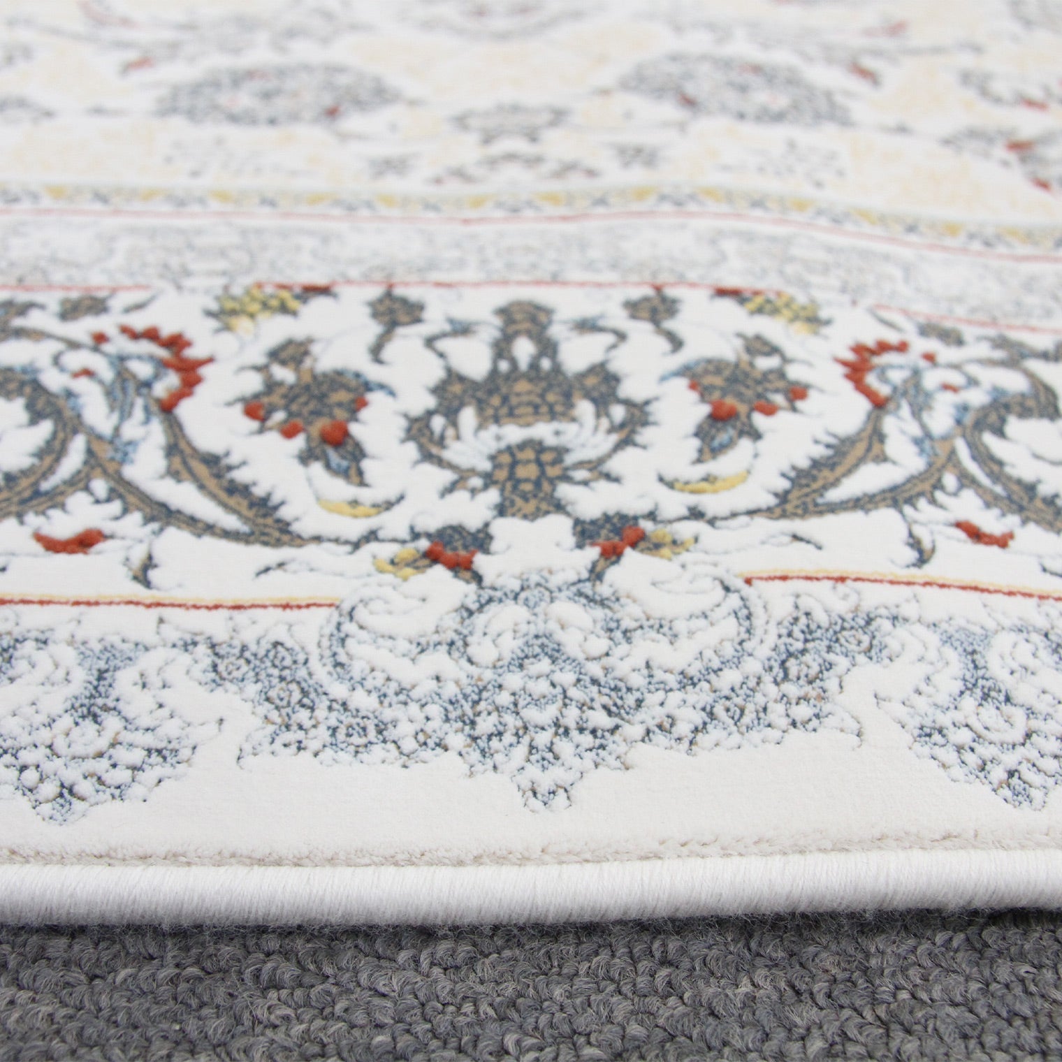 Zartosht 4819 Cream Round Persian Traditional Rug - Quality Rugs and Furniture