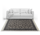 Zartosht 4819 Grey/ Black White Persian Traditional Rug - Quality Rugs and Furniture