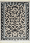 Zartosht 4819 Grey/ Black White Persian Traditional Rug - Quality Rugs and Furniture