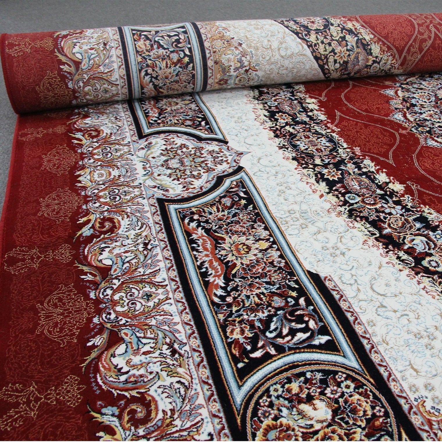 Zartosht 5060 Red Round Persian Traditional Rug - Quality Rugs and Furniture