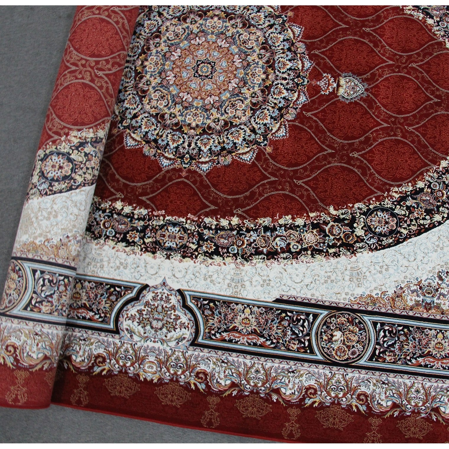 Zartosht 5060 Red Round Persian Traditional Rug - Quality Rugs and Furniture