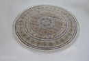 Zartosht 5300 Beige Round Persian Traditional Rug - Quality Rugs and Furniture