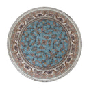 Zartosht 5333 Blue Round Persian Traditional Rug - Quality Rugs and Furniture