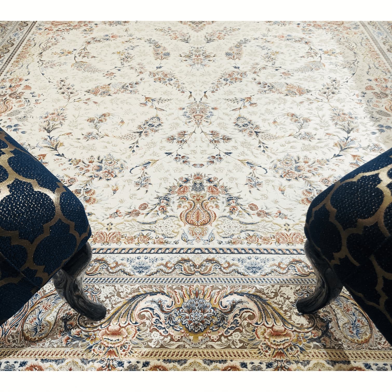 Zartosht 5333 Cream Persian Traditional Rug - Quality Rugs and Furniture