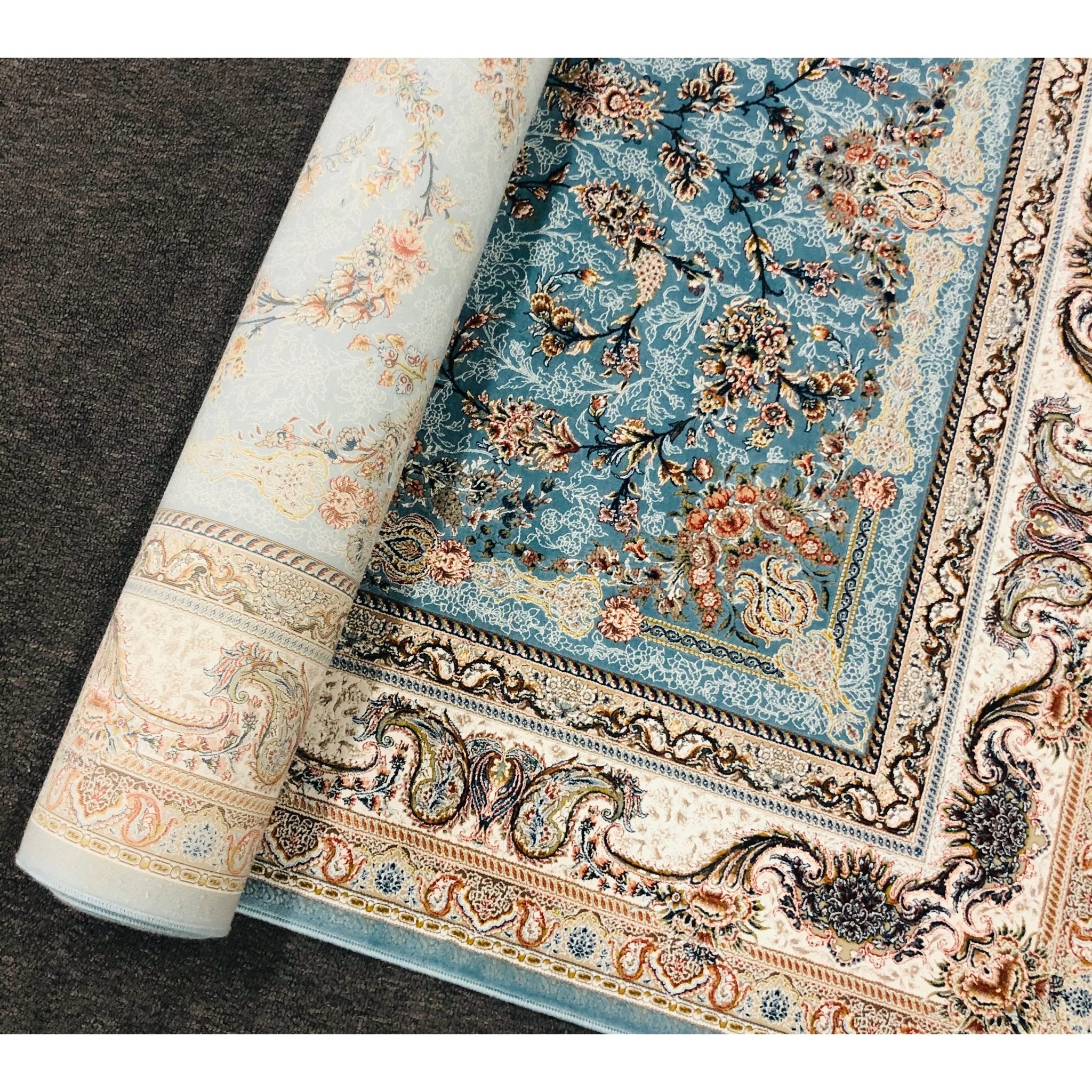 Zartosht 5333 Hallway Runner Blue Persian Traditional Rug - Quality Rugs and Furniture