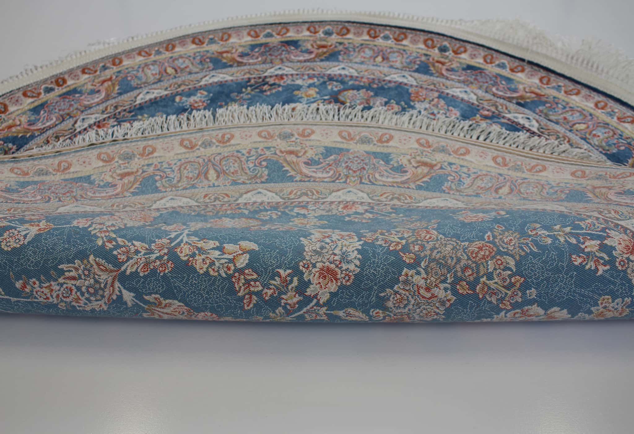 Zartosht 5333 Marin Blue Round Persian Traditional Rug - Quality Rugs and Furniture