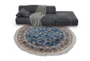 Zartosht 5333 Marin Blue Round Persian Traditional Rug - Quality Rugs and Furniture