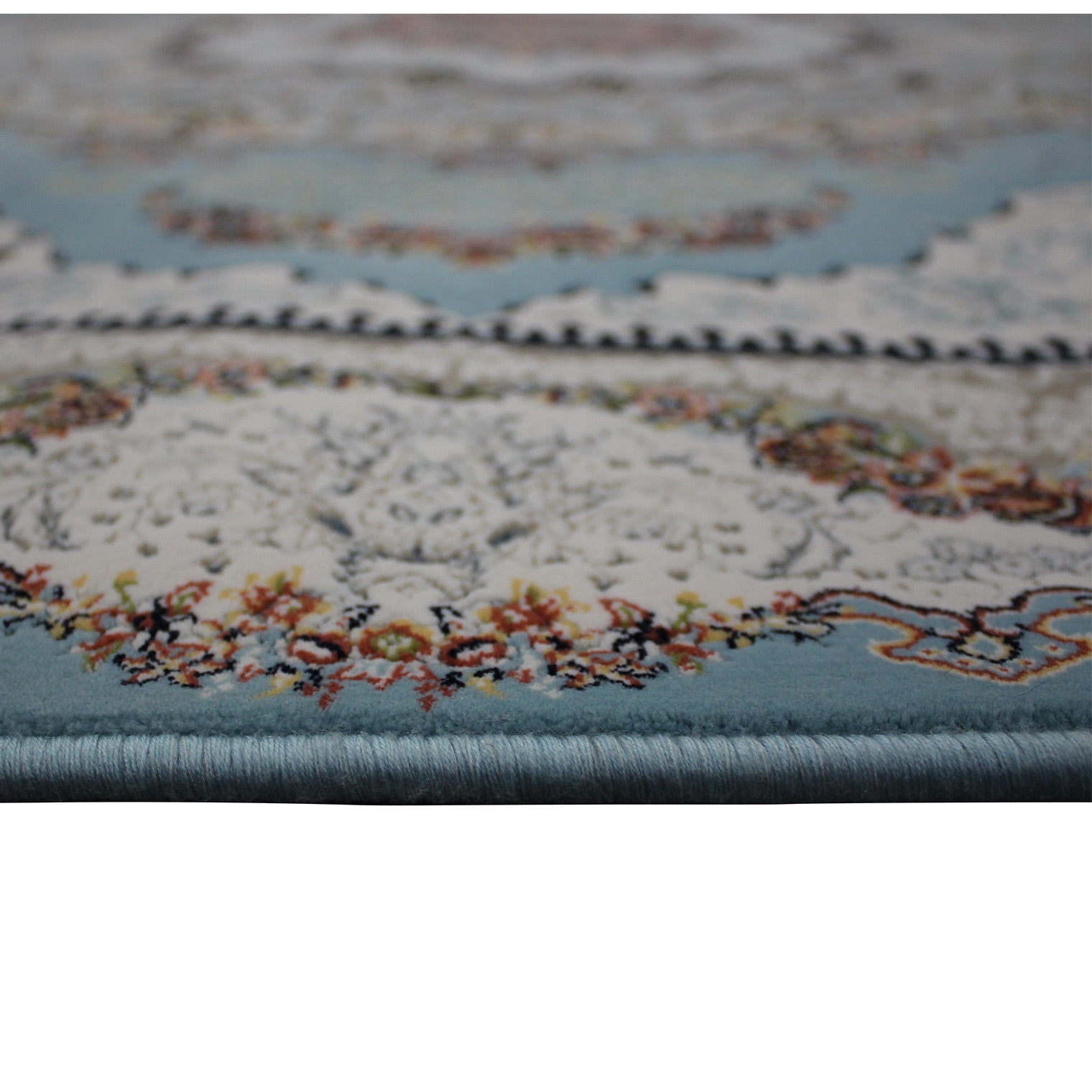 Zartosht 5511 Blue Round Persian Traditional Rug - Quality Rugs and Furniture