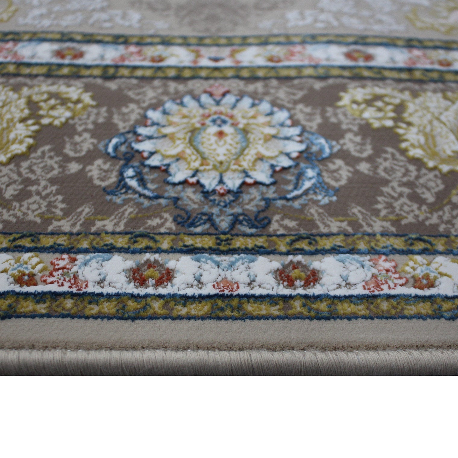 Zartosht 5577 Beige Round Persian Traditional Rug - Quality Rugs and Furniture