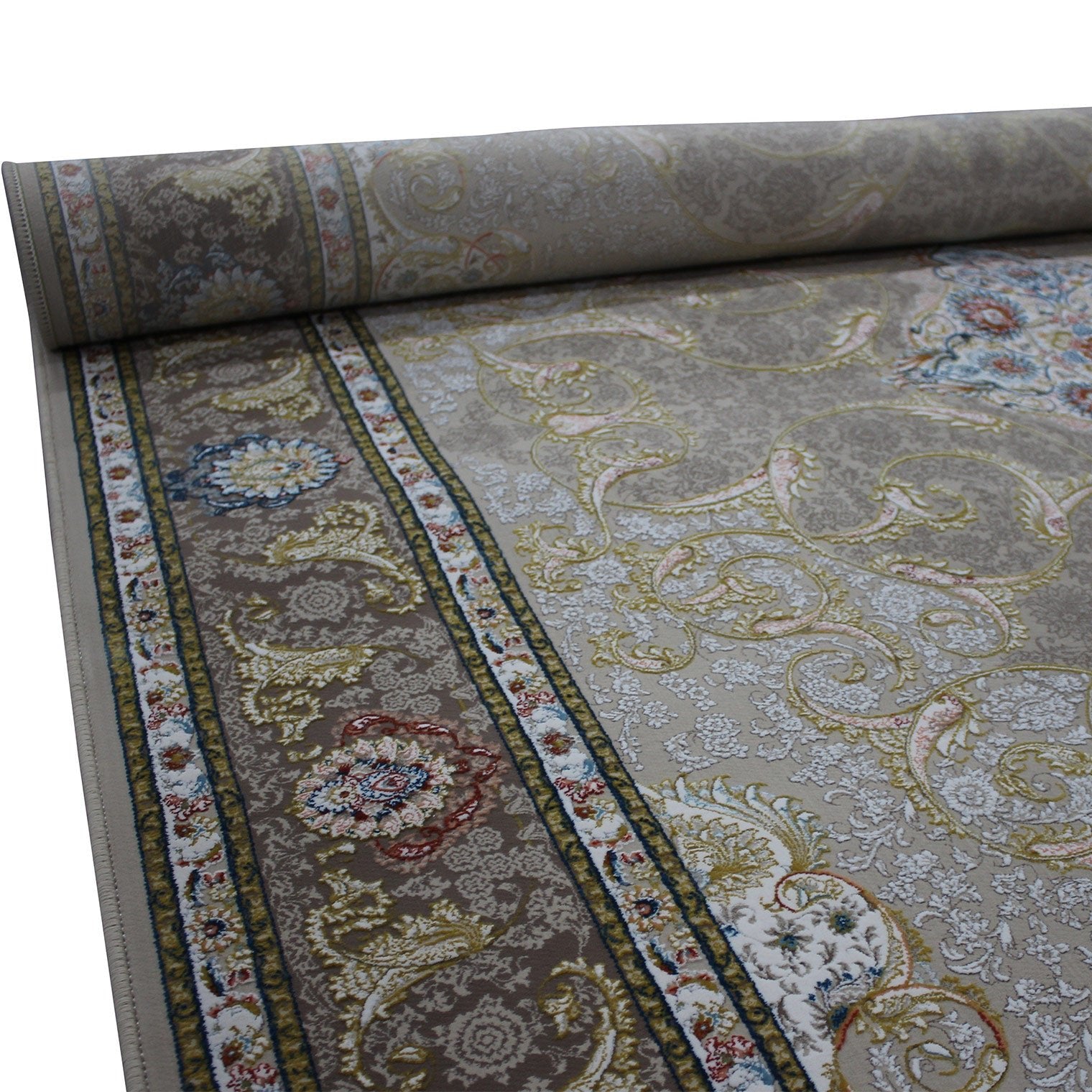Zartosht 5577 Beige Round Persian Traditional Rug - Quality Rugs and Furniture
