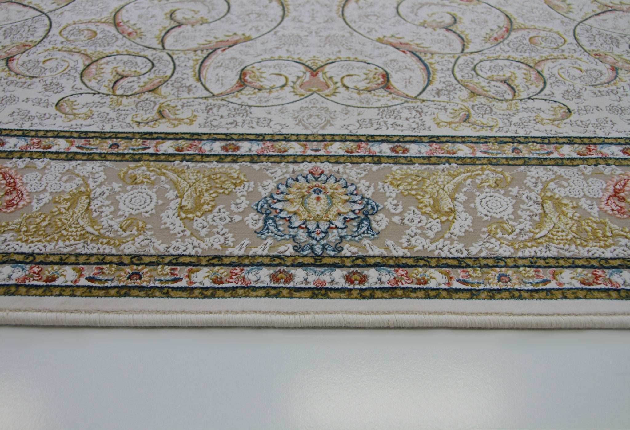 Zartosht 5577 Hallway Runner Cream Persian Traditional Rug - Quality Rugs and Furniture