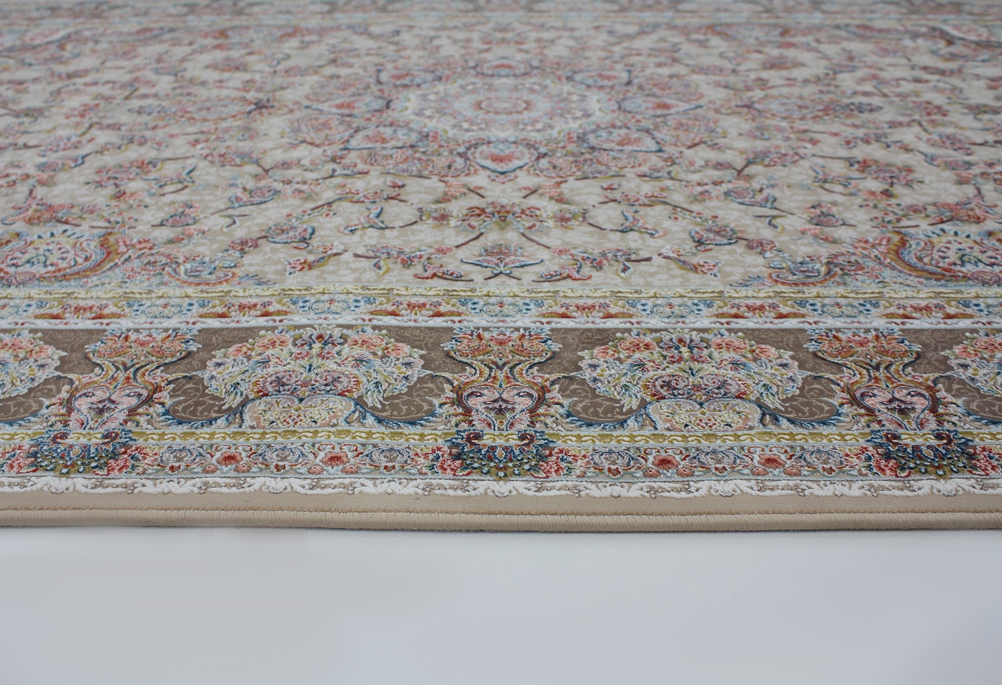 Zartosht 5858 Hallway Runner Beige Persian Traditional Rug - Quality Rugs and Furniture