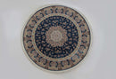 Zartosht 5858 Marin Blue Round Persian Traditional Rug - Quality Rugs and Furniture