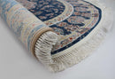 Zartosht 5858 Marin Blue Round Persian Traditional Rug - Quality Rugs and Furniture