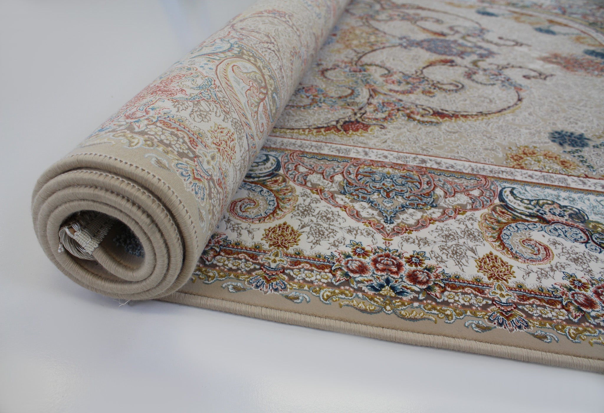 Zartosht 6090 Hallway Runner Beige Persian Traditional Rug - Quality Rugs and Furniture