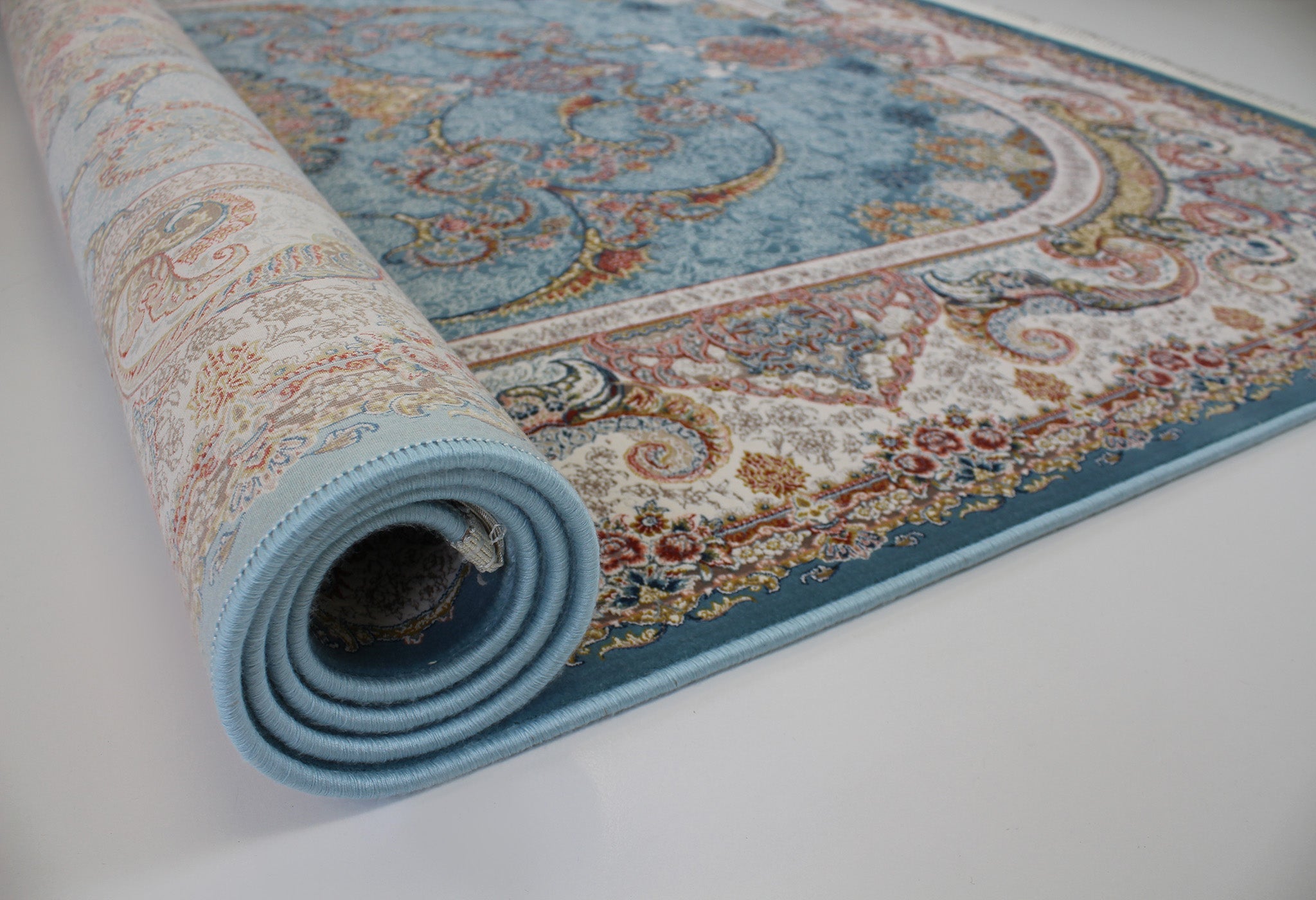 Zartosht 6090 Hallway Runner Blue Persian Traditional Rug - Quality Rugs and Furniture