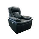 Zizo Hometheater Recliner Leather Sofa Set Black - Quality Rugs and Furniture