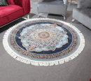Zomorod 25036 Blue Round Traditional Rug - Quality Rugs and Furniture