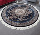 Zomorod 25036 Navy Round Traditional Rug - Quality Rugs and Furniture