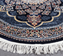 Zomorod 25036 Navy Round Traditional Rug - Quality Rugs and Furniture