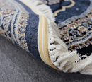 Zomorod 25036 Navy Round Traditional Rug - Quality Rugs and Furniture