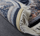 Zomorod 25039 Navy Round Traditional Rug - Quality Rugs and Furniture