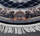 Zomorod 25039 Navy Round Traditional Rug - Quality Rugs and Furniture