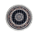 Zomorod 25039 Navy Round Traditional Rug - Quality Rugs and Furniture