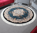 Zomorod 25050 Black Round Traditional Rug - Quality Rugs and Furniture
