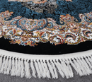 Zomorod 25050 Black Round Traditional Rug - Quality Rugs and Furniture