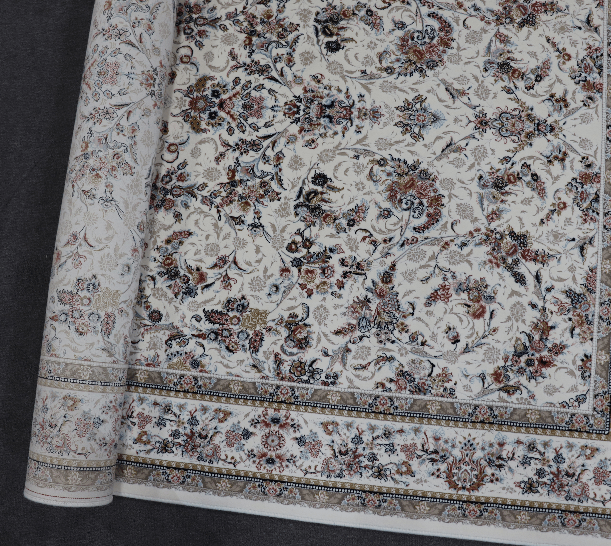 Zomorod 37001 Cream Hallway Runner Traditional Rug - Quality Rugs and Furniture