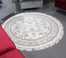 Zomorod 37001 Cream Round Traditional Rug - Quality Rugs and Furniture