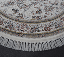 Zomorod 37001 Cream Round Traditional Rug - Quality Rugs and Furniture